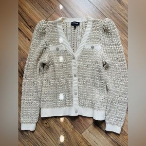 Express Knit Cardigan Sweater Size Medium